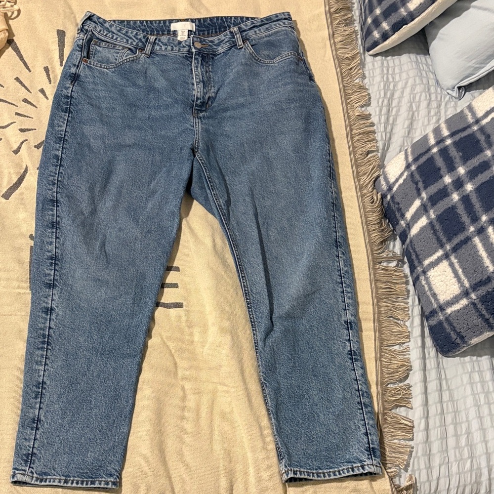 Mom Blue Denim Jeans